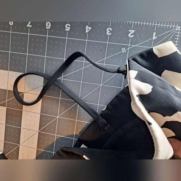 Carlisle Black and Cream Strapless Dress - Picture 4 of 5